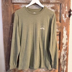 Unisex Rep Your Water Olive Green Long Sleeve